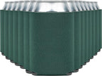 Blank Beer Can Cooler Sleeves (110-Pack) Soft Insulated Beer Can Coolies - HTV Friendly Blank Koolies in Bulk for Beer Cans & Bottles - Coolie Blanks for Vinyl Projects & Wedding Favors (Forest Green)