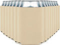 Blank Beer Can Coolers Sleeves (30-Pack) Soft Insulated Beer Can Coolies - HTV Friendly Plain Koolies in Bulk for Beer Cans & Bottles - Coolie Blanks for Vinyl Projects & Wedding Favors (Sand)