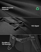 tomtoc Travel Backpack 38L, TSA Friendly Flight Approved Carry-on Luggage Water-resistant Lightweight Business Rucksack, Durable Large Computer Bag Daypack Fits 17.3 Inch Laptop