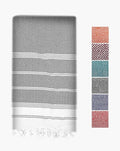 LANE LINEN Beach Towel, Oversized Beach Towel 39"x71", Lightweight Beach Essentials for Women, Large Pool Towel, Absorbent & Quick Dry, Sand Free Beach Towel - Ebony