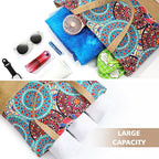 Trifabricy Beach Bag for Women, Large Beach Tote Bags with Zipper, Woven Straw Tote Waterproof, Swim Gym Shopping Travel Bag