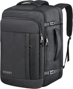 Gieury Carry On Backpack, 50L Travel Backpack, Luggage Backpack TSA Flight Approved Laptop Backpack for Men & Women, Large Expandable 40L Daypack Lightweight Business Weekender Bag, Black