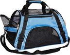 MuchL Pet Carrier Cat Cattier Soft-Sided Carriers for Small Medium Cats Dogs Puppies Pet Carrier Airline Approved Cat Dog Pet Travel Carrier (Medium, Blue)