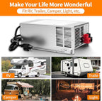 𝐔𝐩𝐠𝐫𝐚𝐝𝐞 WF-9875-AD 75 Amp RV Power Converter Charger, Replace for RV Camper WF-9800 Series, WF-9875, WF-9875-AD, for Lead-Acid/Lithium Battery Three-Stage Charge Rv Converter 75 Amp
