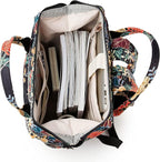 Kinmac Wide Open Style Laptop Backpack for Laptop Up to 15.6 Inch Men Women Travel Outdoor Backpack (Golden Chrysanthemum)