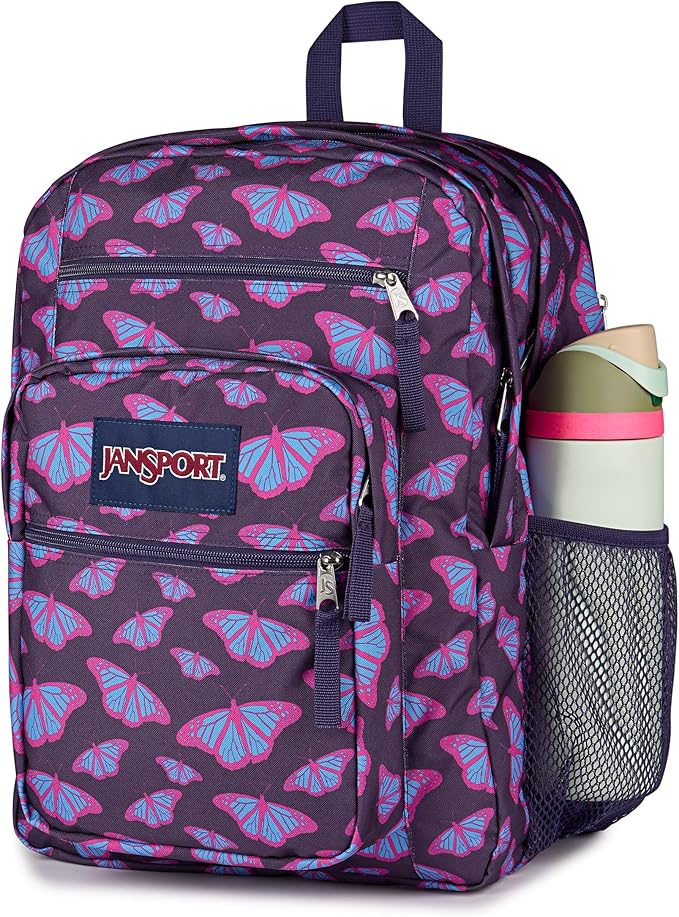 JanSport Laptop Backpack - Computer Bag with 2 Compartments, Ergonomic Shoulder Straps, 15” Laptop Sleeve, Haul Handle - Flutter By Purple