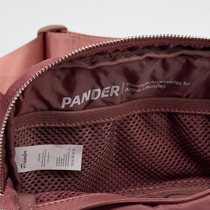 Pander Everywhere Belt Bag for Women, Fashion Waist Packs, Crossbody Bags with Adjustable Strap (Mauve).