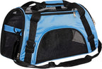 MuchL Pet Carrier Cat Cattier Soft-Sided Carriers for Small Medium Cats Dogs Puppies Pet Carrier Airline Approved Cat Dog Pet Travel Carrier (Medium, Blue)