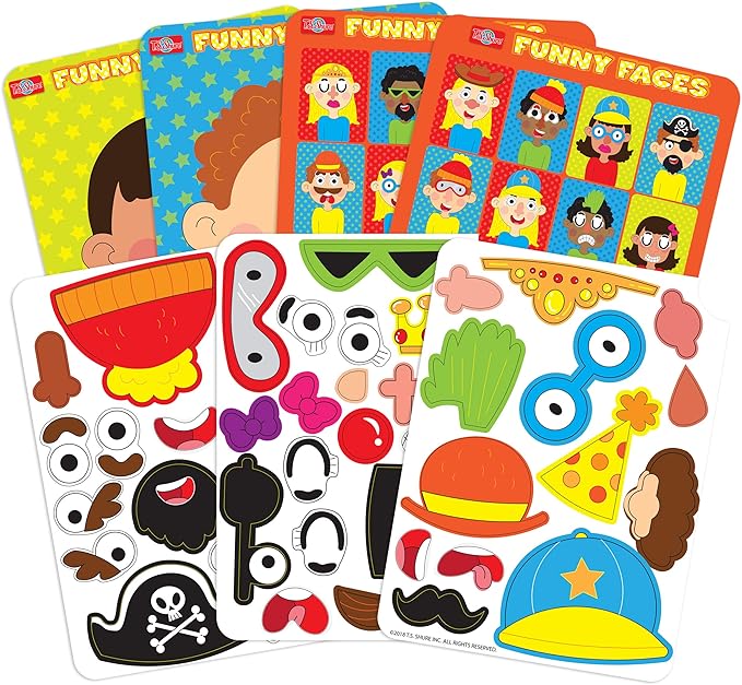 TS Shure by Bendon Create Funny Faces Magnetic Activity Tin with Illustrated Magnet Sheets and Playcard 50261