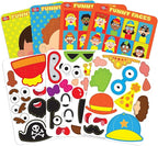 TS Shure by Bendon Create Funny Faces Magnetic Activity Tin with Illustrated Magnet Sheets and Playcard 50261