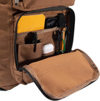 Carhartt 27L Single-Compartment Backpack, Durable Pack with Laptop Sleeve and Duravax Abrasion Resistant Base, Brown