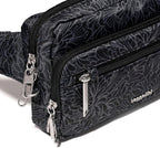 Baggallini Securtex Anti-theft Belt Bag 8.8"x5.5" Crossbody Fanny Pack for Women RFID Wallet Locking Zipper Travel Purse