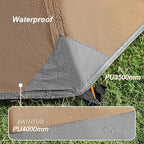 camppal 1 Person Tent for Camping Hiking Mountain Hunting Backpacking Tents 4 Season Resistance to Windproof Rainproof and Waterproof