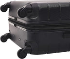 Wrangler Smart Spinner Hardside Luggage, 2 Piece Set, Black