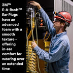 3M Ear Plugs, E-A-Rsoft Yellow Neons 311-1250, 200 Pair of Disposable Earplugs, Pairs Individually Wrapped, Regular Size, Corded, 33 NRR, Tapered Cylinder Shape, Slow Recovery Foam
