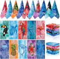 EBOOT 10 Pack Oversized Beach Towel Set Extra Large Pool Towels Microfiber Quick Dry Swim Blanket for Adult Women Men Face Hand Body Bath Travel Pool(Elegant Color,36 x 72 Inch,Summer)