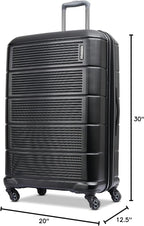 American Tourister Stratum 2.0 Expandable Hardside Luggage with Spinner Wheels, 28" SPINNER, Jet Black