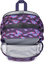 JanSport Laptop Backpack - Computer Bag with 2 Compartments, Ergonomic Shoulder Straps, 15” Laptop Sleeve, Haul Handle - Flutter By Purple