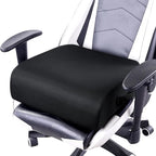MABOZOO Extra Thick Chair Cushions,Office Chair Booster Seat Cushion to Raise Seat Height for Pain Relief,18 x 16 x 6 inch Non Slip Memory Foam Thick Cushion with Carry Handle（Black）