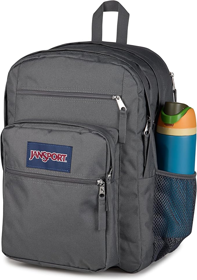 JanSport Laptop Backpack - Computer Bag with 2 Compartments, Ergonomic Shoulder Straps, 15” Laptop Sleeve, Haul Handle - Smokey Grit
