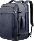 60L Extra Large Laptop Backpack for Men, TSA Approved Water Resistant Computer Bag for Business Travel, Fits 18.4 Inch Laptop, Blue