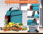 ZM-YOUTOO Lunch Box for Men - Reusable Lunch Bag Men Adult Women- Insulated Small LunchBox (Azure)