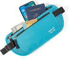 Travel Money Belt - Slim Passport Holder Travel Wallet with RFID Blocking Travel Pouch Undercover Fanny Pack for Women Men