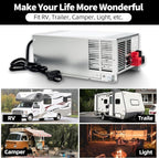 𝐔𝐩𝐠𝐫𝐚𝐝𝐞 WF-9865-AD 65 Amp RV Power Converter Charger, Replace for RV Camper WF-9800 Series, WF-9865, WF-9865-AD, for Lead-Acid/Lithium Battery Three-Stage Charge Rv Converter 65 Amp