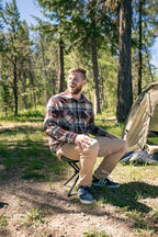 Stansport Apex Fold-Up Stool (G-140) - Black/Grey, Portable and Lightweight Stool for Camping, Fishing, Hiking, Backpacking and More - 300 lbs weight capacity