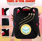 AI ACCESSORY INNOVATIONS Sonic The Hedgehog Backpack for Boys & Girls, Dr. Eggman Big Face 16 Inch Schoolbag with Dr. Eggman Rubber Molded Dangle
