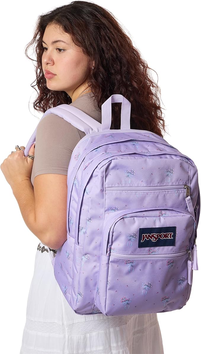 JanSport Laptop Backpack - Computer Bag with 2 Compartments, Ergonomic Shoulder Straps, 15” Laptop Sleeve, Haul Handle - Pastel Petals - Lilac