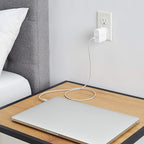Amazon Basics 65W One-Port GaN USB-C Wall Charger with Power Delivery PD, Foldable Plug, Portable, Fast Charging for Laptops, Tablets & Phones, White