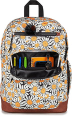 JanSport Cool Backpack with 15-inch Laptop Sleeve, Large Computer Bag Rucksack with 2 Compartments, Ergonomic Straps, Daisy Dreamscape