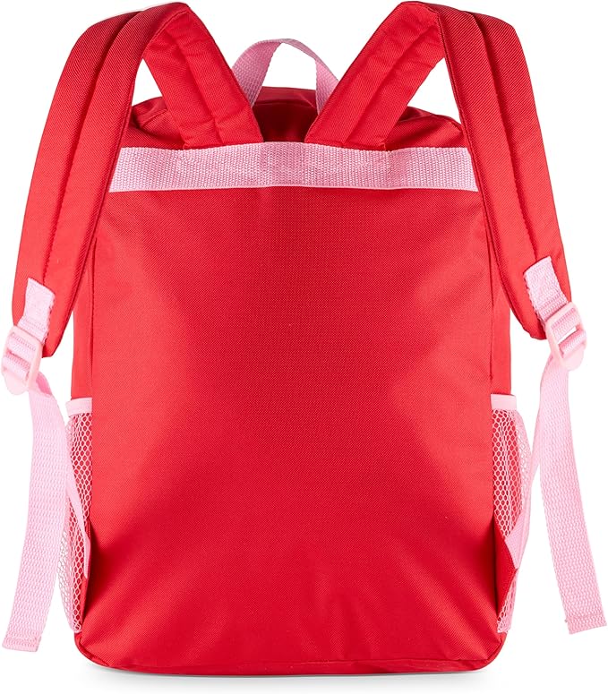 AI ACCESSORY INNOVATIONS Strawberry Shortcake Backpack for Girls Bookbag featuring Strawberry Shortcake & Custard, 15 Inch School Bag, Pink