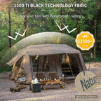 Naturehike Village Instant Tent, Camping Tent with Full Rainfly, Waterproof Large Cabin Tents for Car Camping