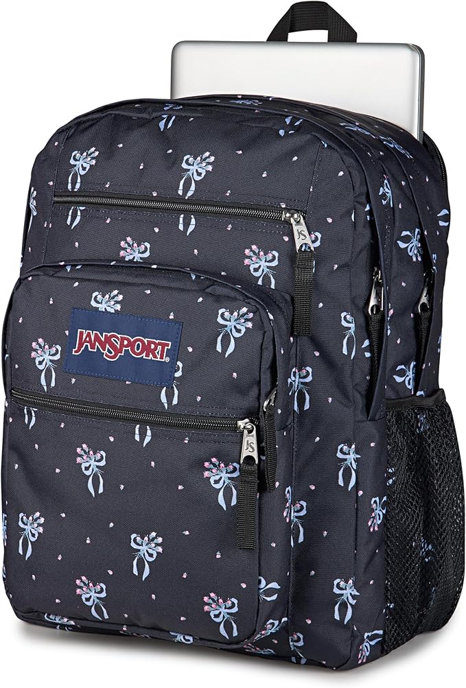JanSport Laptop Backpack - Computer Bag with 2 Compartments, Ergonomic Shoulder Straps, 15” Laptop Sleeve, Haul Handle - Pastel Petals - Black