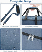 80L EXTRA LARGE Duffle Bag for Travel, 26" Foldable Travel Duffel Bag with Shoe Compartment for Men Women, Waterproof & Tear Resistant (Dark Blue, EXTRA LARGE, 80L)