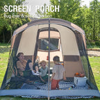 PORTAL 6/8/10 Person Family Camping Tent with Screen Room, Water Resistant Big Tunnel Tents with Rainfly, Large Family Tent for Camping, Outdoor, Patio