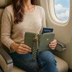 Beautiful Passport Holder for Travel with Wristlet Strap - All-in-One Wallet for Women with Card Slots and Tassel Keychain - Perfect RFID Blocking Case to Keep Your Travel Documents Organized & Safe