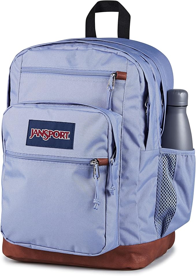 JanSport Cool Backpack with 15-inch Laptop Sleeve, Large Computer Bag Rucksack with 2 Compartments, Ergonomic Straps, Lavender Ash