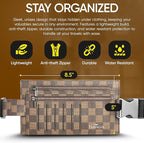 Luxury Travel Wallet – Hidden Money Belt, RFID-Blocking, Anti-Theft Passport Holder for Men & Women (Brown)