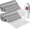 2 Pack Turkish Beach Towel Quick Dry Sand Free Mens Birthday Gift Idea for Dad Father Day Husband Brother Uncle Boyfriend in Law Male Boss Grandpa Him Retirement 60th 50th 40th 30th Wife Daughter Son
