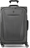 Travelpro Maxlite 5 Softside Expandable Luggage with 4 Spinner Wheels, Lightweight Suitcase, Men and Women, Shadow Grey, Checked-Medium 25-Inch