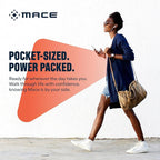 Mace Personal Safety Alarm - Loud 130db Siren, Built in Emergency Whistle, Easy On/Off Push Button Activation, Batteries Included, Personal Alarm for Women & Men - Black