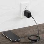 Amazon Basics 12W One Port USB-A Portable Wall Charger (2.4A) for Phones (iPhone 16/15/14/13/12/11/X, Samsung, and more), 2-Pack, Black