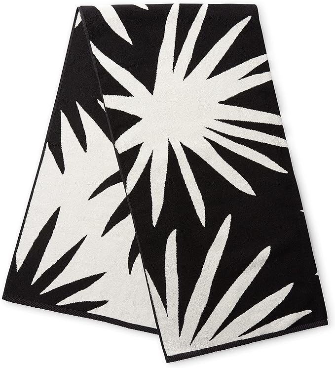 Laguna Beach Textile Co. Tropical Cabana Beach Towel - Oversized, Plush 630 GSM Cotton - Agave Vanilla