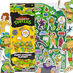 Teenage Mutant Ninja Turtles® Puffy Sticker Playset, Includes 30 Reusable TMNT Stickers & Double-Sided Play Scene, Classic Teenage Mutant Ninja Turtles Toys, Great Travel-Friendly Kids Activities