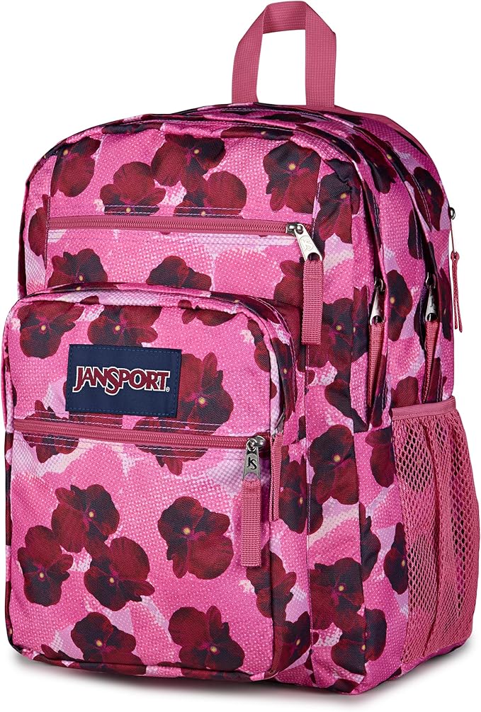 JanSport Laptop Backpack - Computer Bag with 2 Compartments, Ergonomic Shoulder Straps, 15” Laptop Sleeve, Haul Handle - Pop Art Pansies