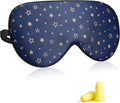 Silk Sleep Eye Mask for Men Women, Comfortable Super Soft Eye Mask with Adjustable Strap, 100% Pure Silk, Works with Every Nap Position, Ultimate Sleeping Aid Blindfold, Blocks Light, Jersey Slumber