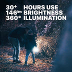 MalloMe Camping Lantern Red Purple 2 Pack Lanterns for Power Outages, Camping Lights for Tent Hanging, Camp Light Tent Lamp Emergency Battery Powered LED Lantern (Rechargeable Batteries Not Included)